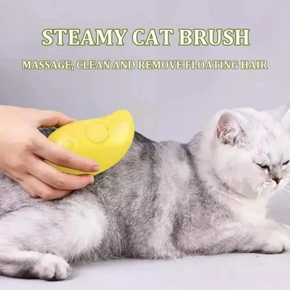 3-in-1 Electric Pet Steamy Brush