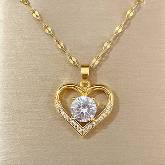 Heart Pendant Necklace for Women