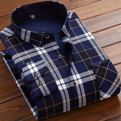 2025 Men's Warm Plaid Shirt