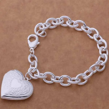 925 Sterling Silver Beaded Bracelet