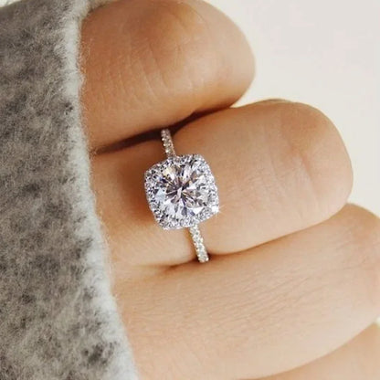 Silver Engagement Ring