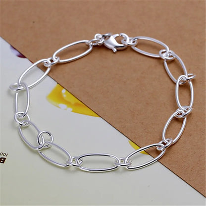 925 Sterling Silver Rope Chain Bracelet