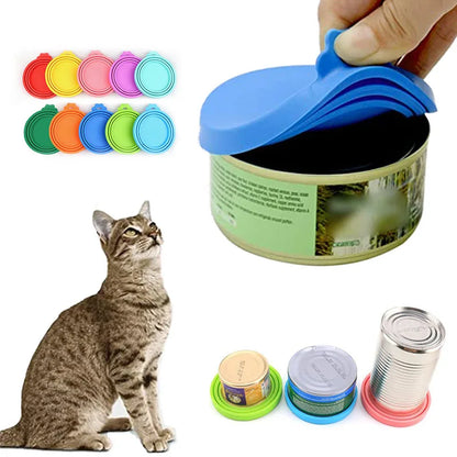 2pcs Pet Food Can Lid & Spoon Set