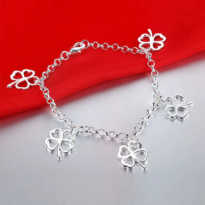 925 Sterling Silver Beaded Bracelet