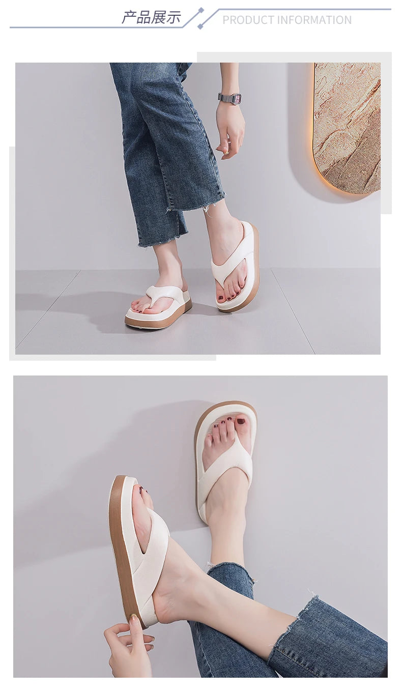 Trendy Platform Flip Flops