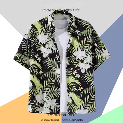 Men’s Hawaiian Cartoon Print Shirt