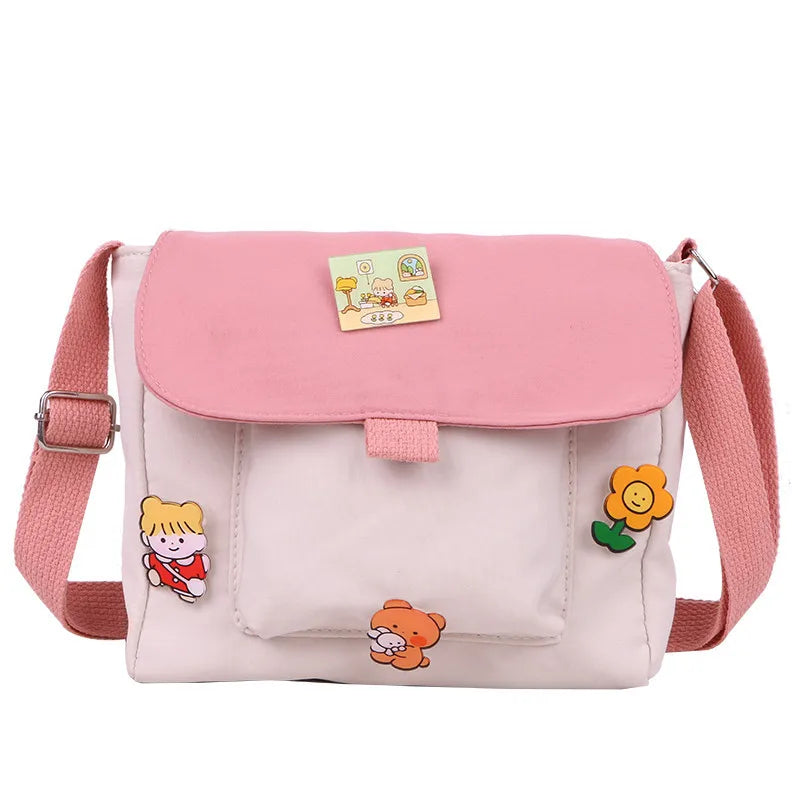 Korean Ulzzang Canvas Crossbody Bag