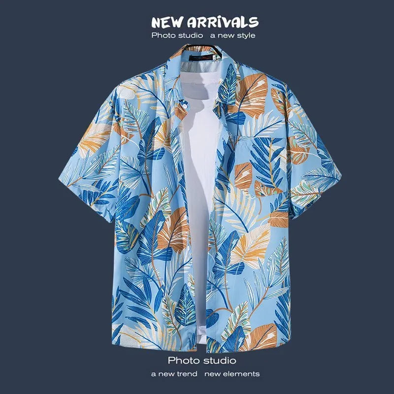 Men’s Hawaiian Cartoon Print Shirt