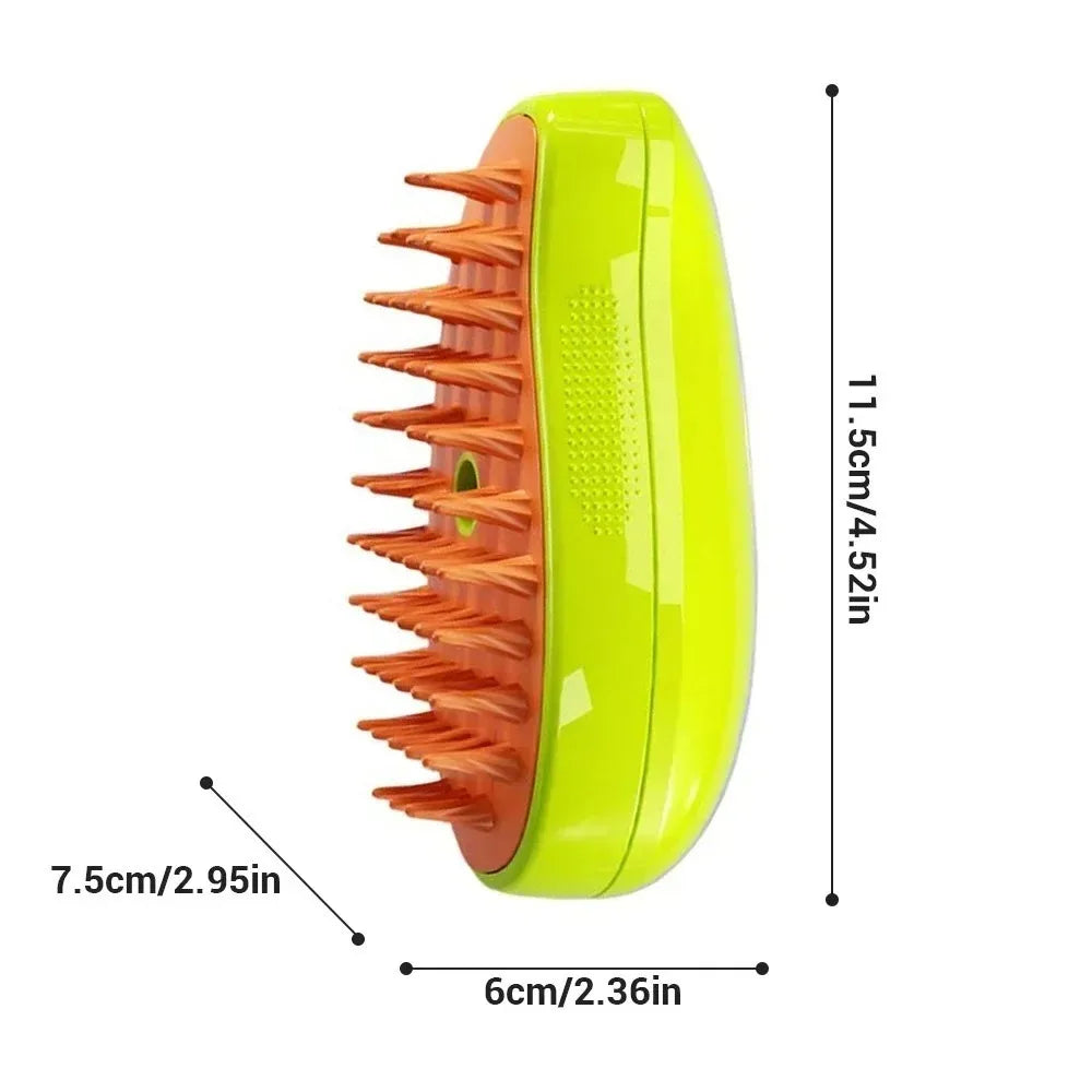 3-in-1 Electric Pet Steamy Brush