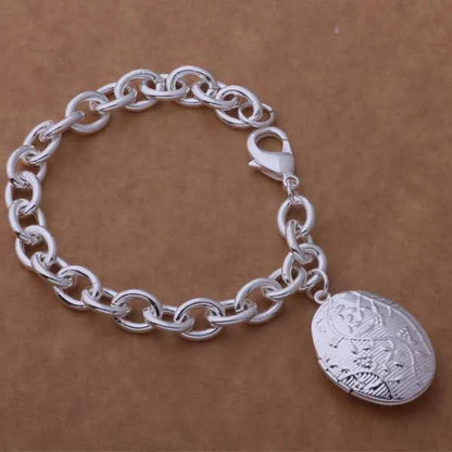 925 Sterling Silver Beaded Bracelet