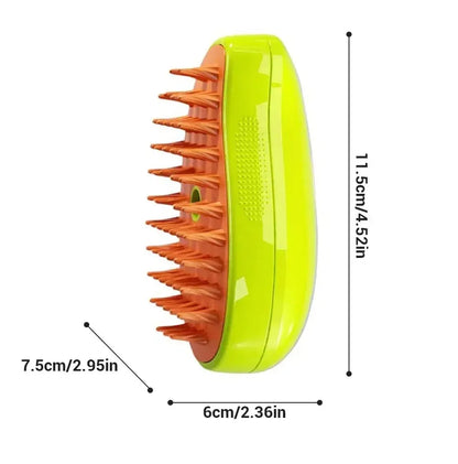 3-in-1 Electric Pet Steamy Brush