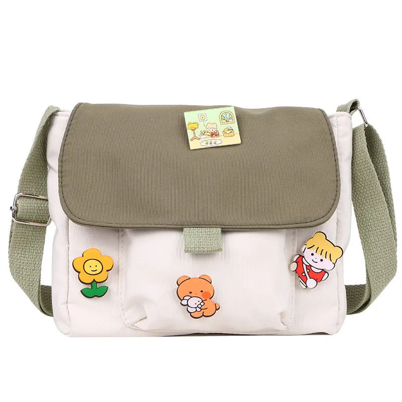 Korean Ulzzang Canvas Crossbody Bag