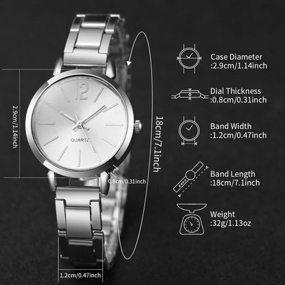 Elegant Women's Steel Strap Watch