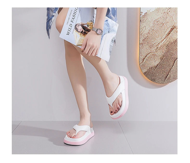 Trendy Platform Flip Flops