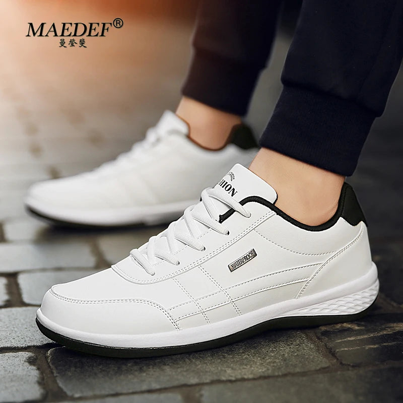 MAEDEF Men’s Leather Sneakers