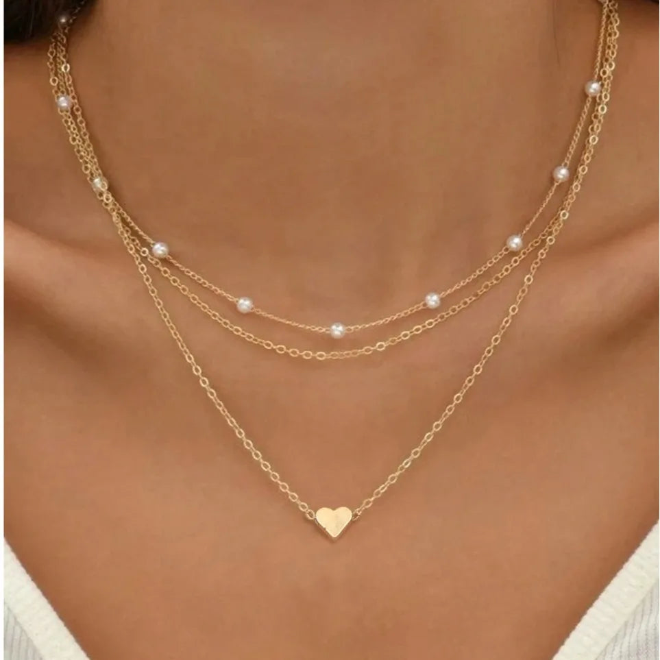 FTCY 3pcs Pearl Necklace Set