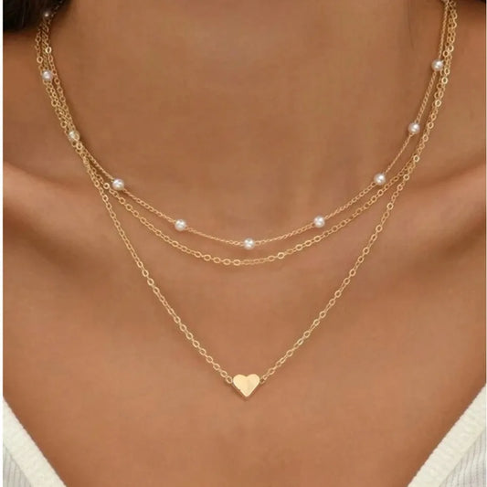 FTCY 3pcs Pearl Necklace Set