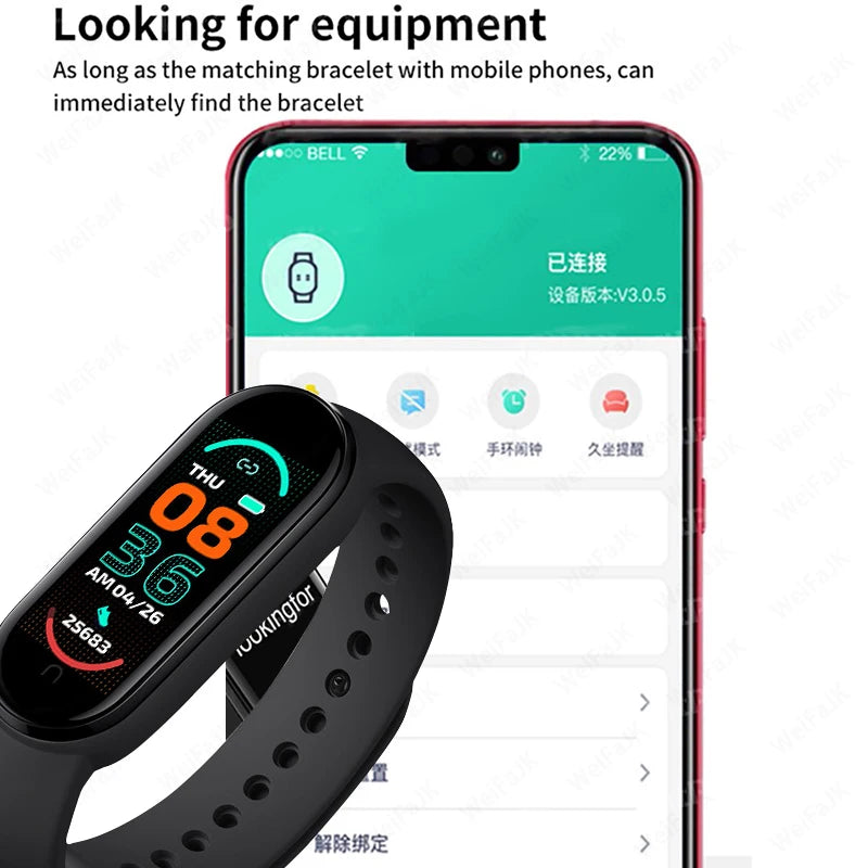 M6 Fitness Tracker Smartwatch