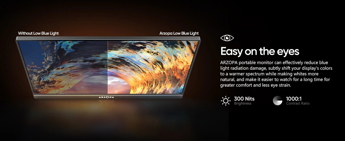 ARZOPA 15.6" 1080P Portable Monitor