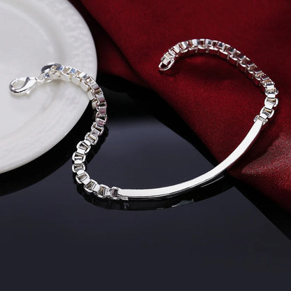 925 Sterling Silver Rope Chain Bracelet