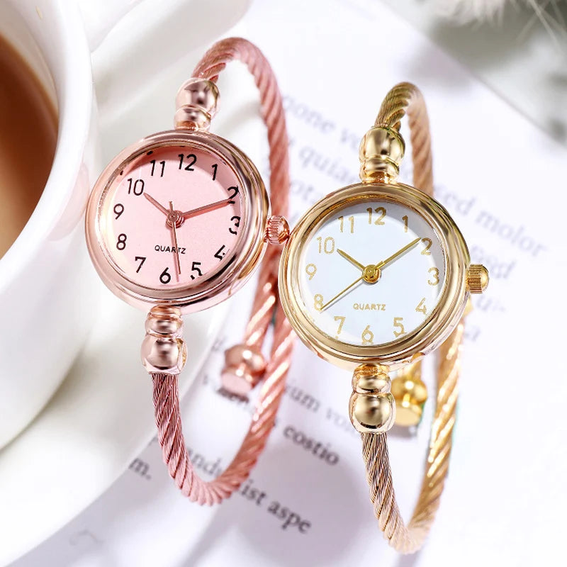 YIKAZE Gold Bangle Watch