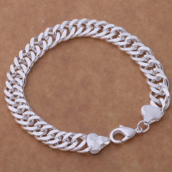 925 Sterling Silver Beaded Bracelet