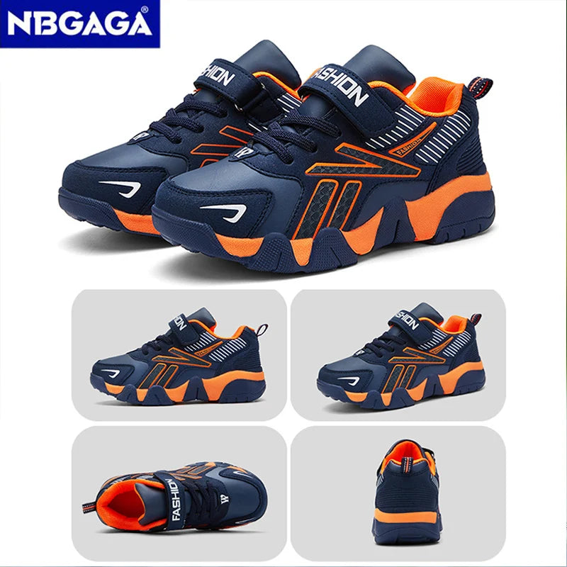 Boys' Fashion Leather Sneakers