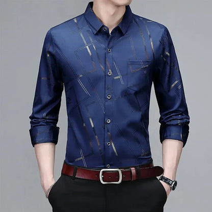 Men’s Wrinkle-Resistant Printed Shirt