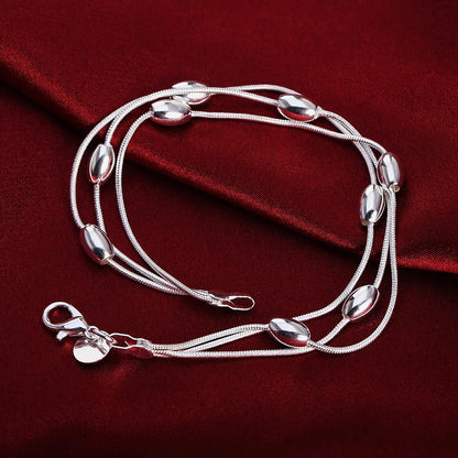 925 Sterling Silver Rope Chain Bracelet