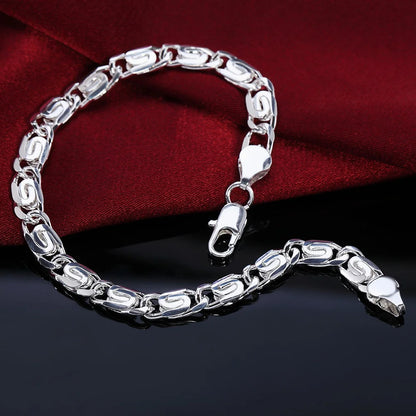 925 Sterling Silver Rope Chain Bracelet