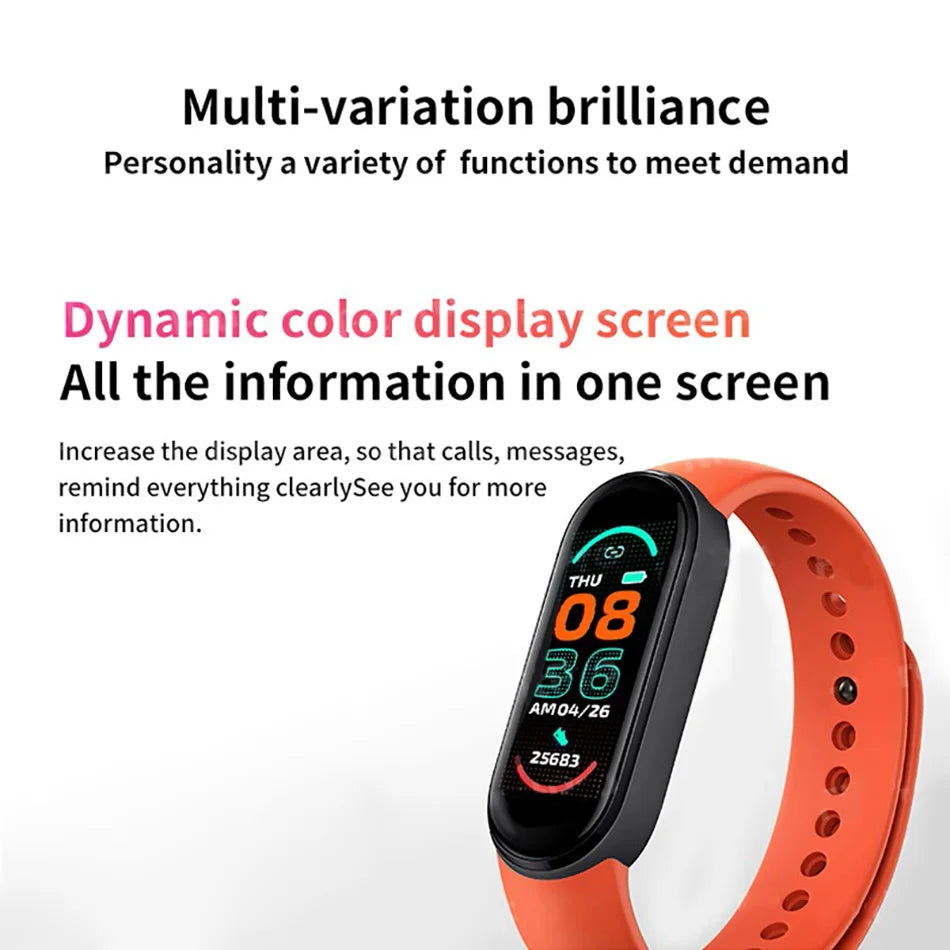 M6 Fitness Tracker Smartwatch