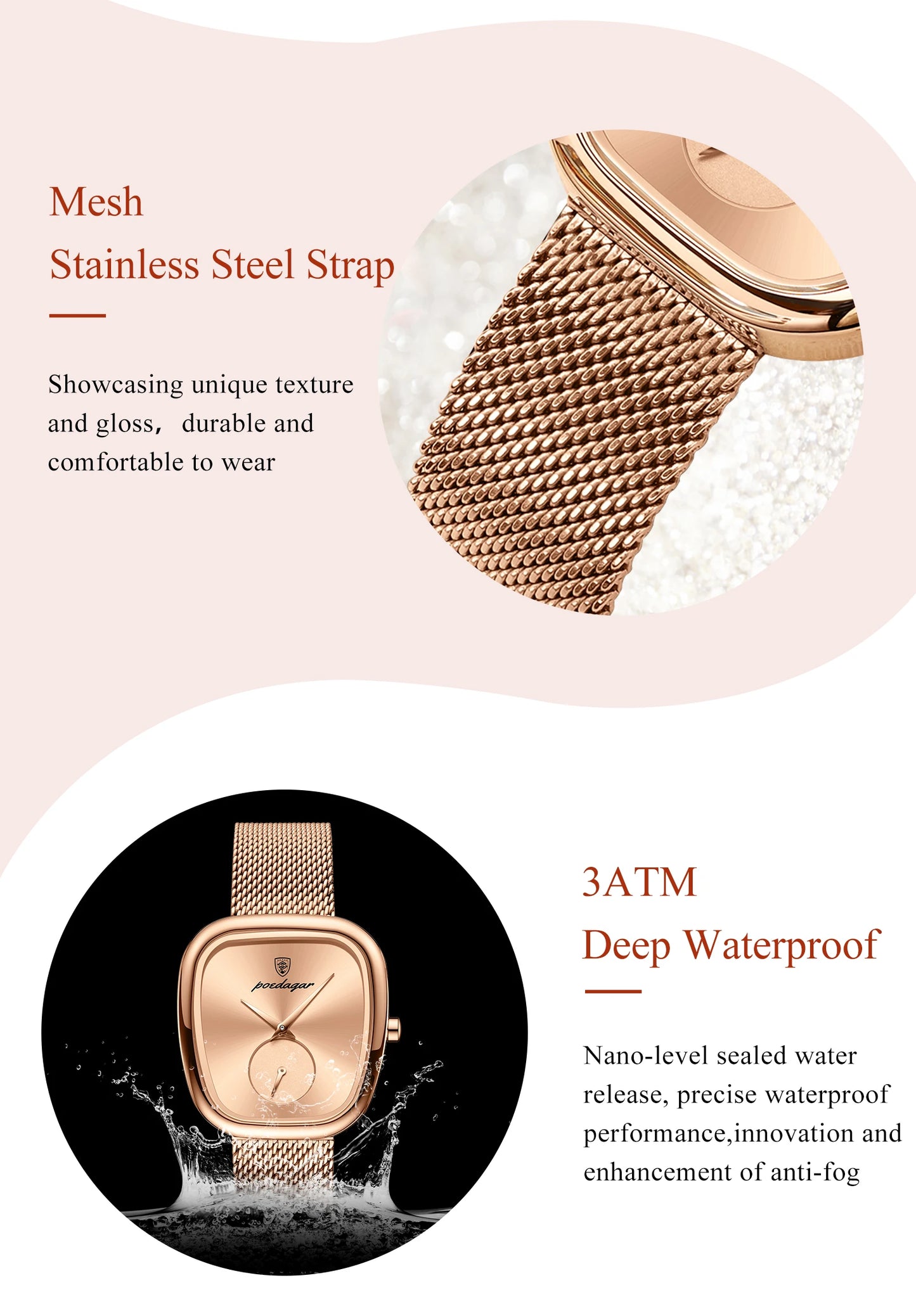 Women's Elegant Mesh Watch