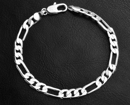 925 Sterling Silver Rope Chain Bracelet