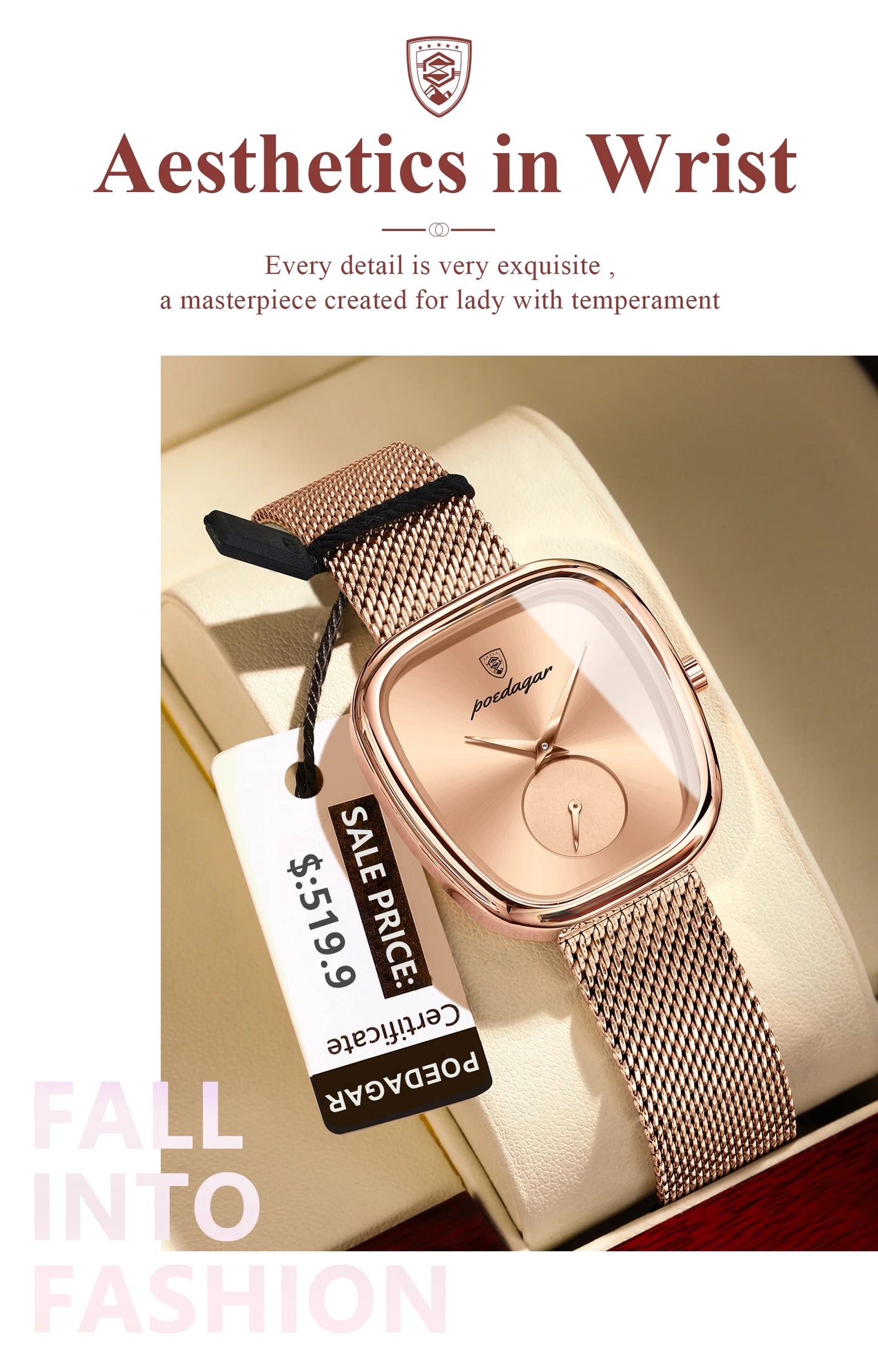 Women's Elegant Mesh Watch