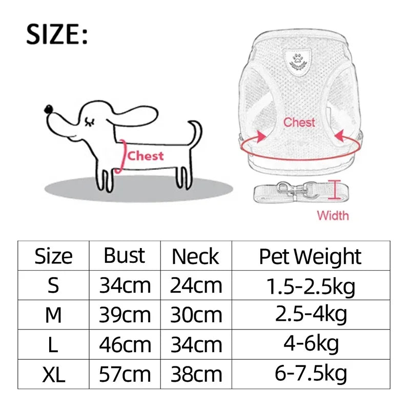 Adjustable Cat Harness Vest