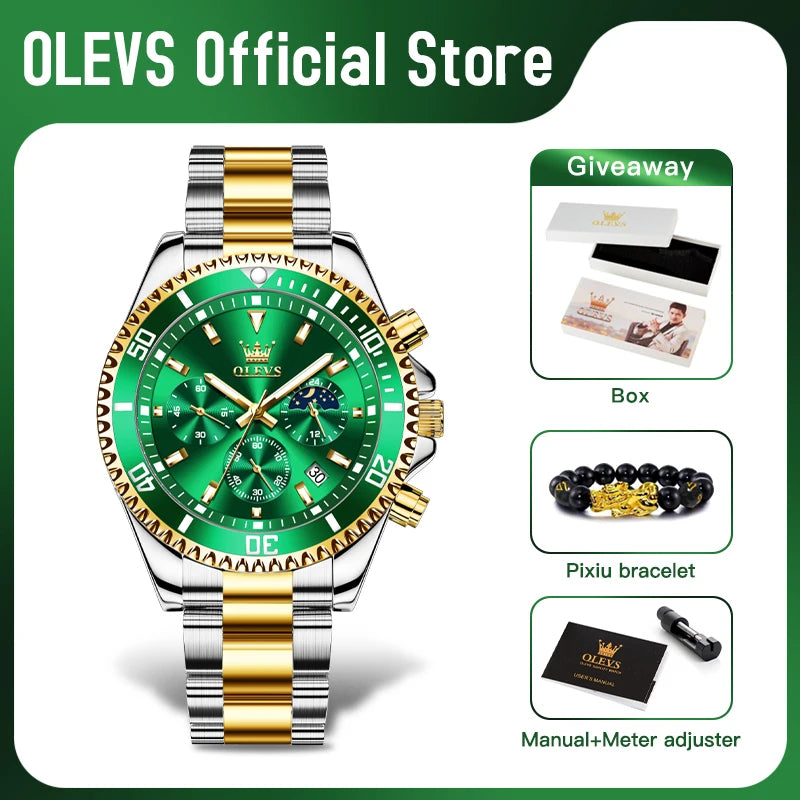 OLEVS Men's Luxury Chronograph Watch