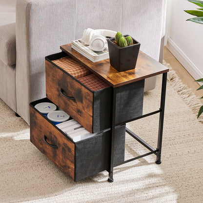 Modern Bedside Table with Storage for Bedroom