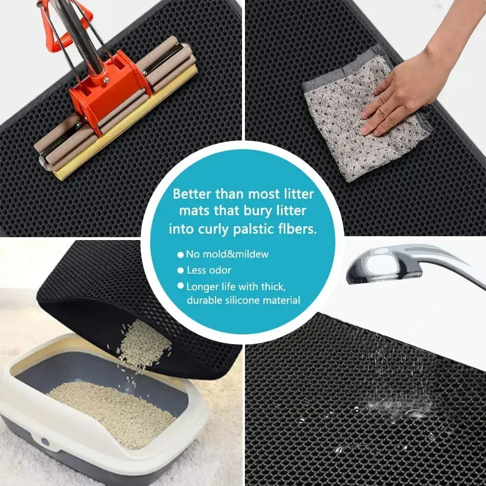 Non-Slip Waterproof Cat Litter Mat