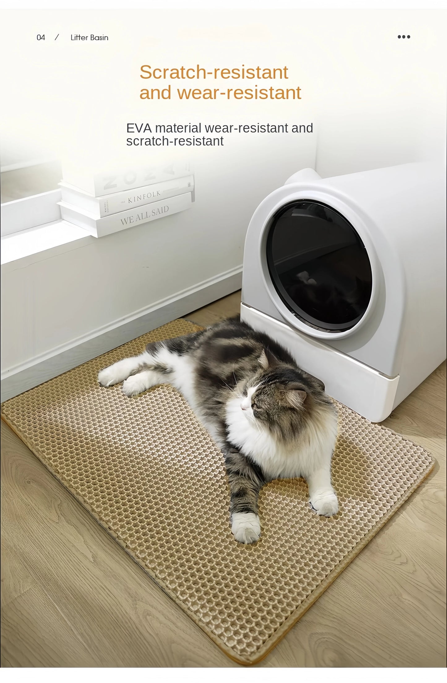 Non-Slip Waterproof Cat Litter Mat