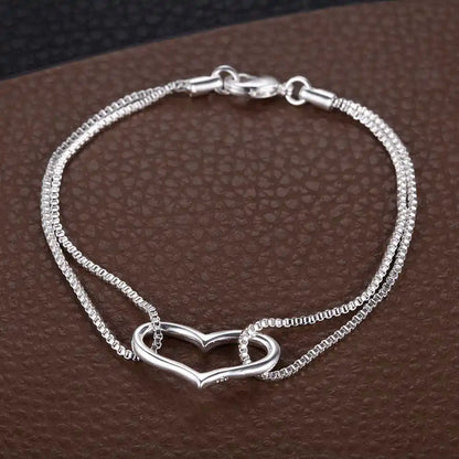 925 Sterling Silver Beaded Bracelet