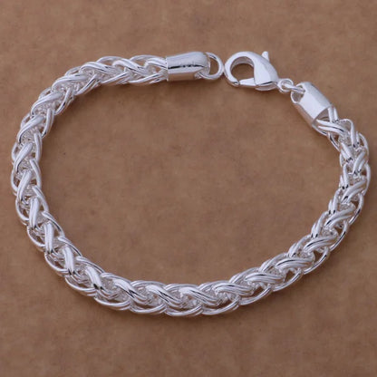 925 Sterling Silver Beaded Bracelet