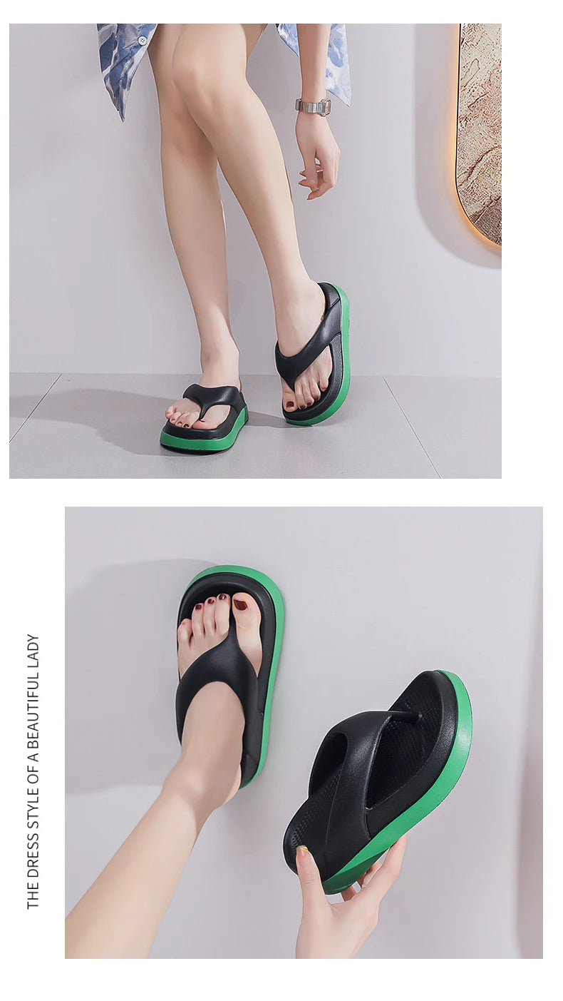 Trendy Platform Flip Flops